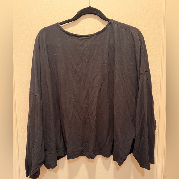 Mimu Maxi Slouch Top Black Jersey - Picture 2 of 3